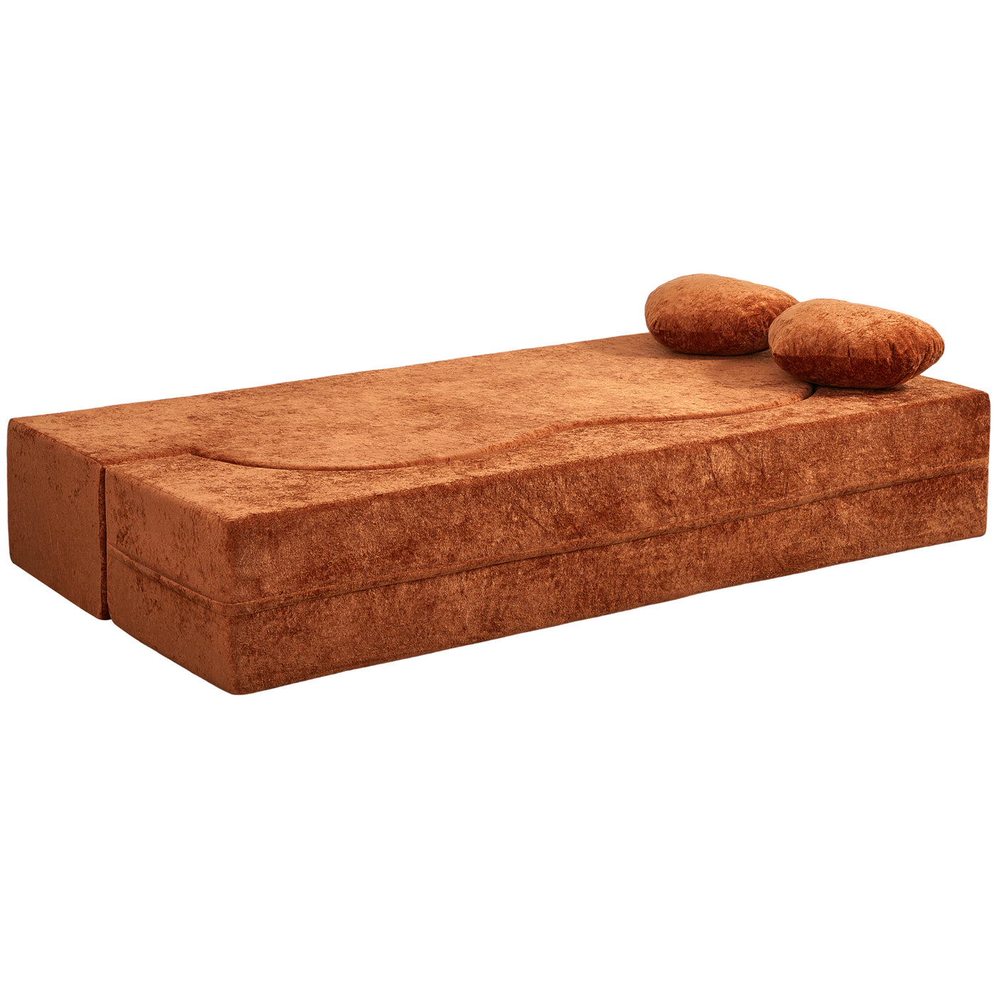 Compressed Peanut Sofa Bed 78.7" - Soft Velvet - W5502P516738
