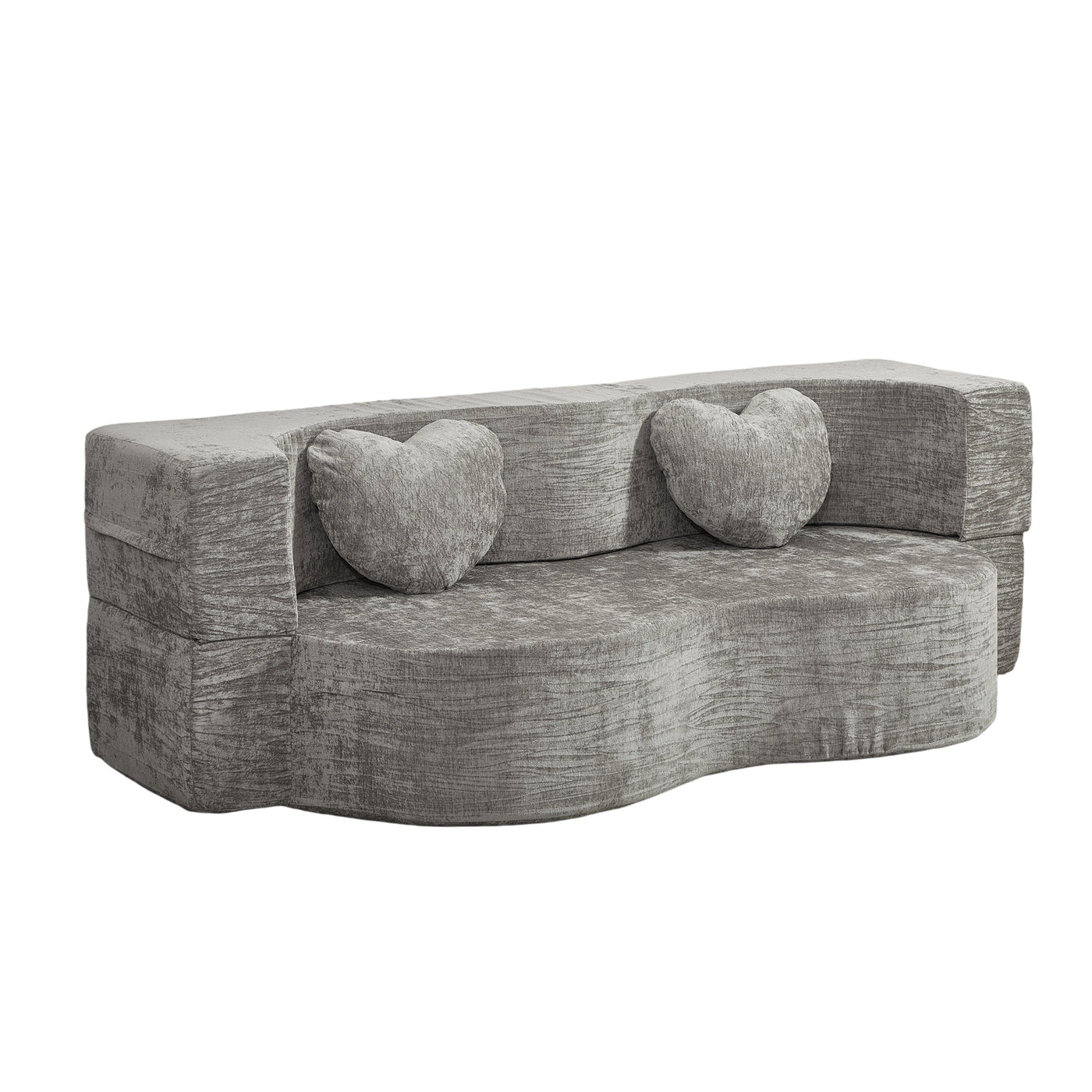 Compressed Peanut Sofa Bed 78.7" - Chenille - W5502P516741