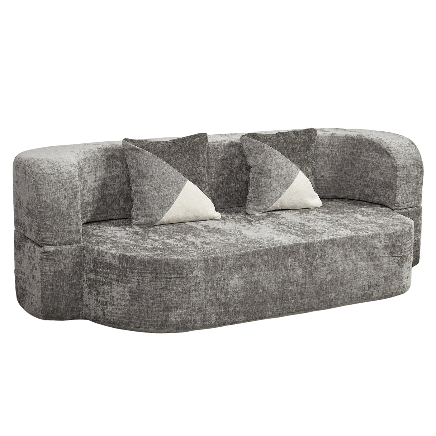 Compressed Eggshell Sofa Bed 78.7" - Chenille - W5502P516749