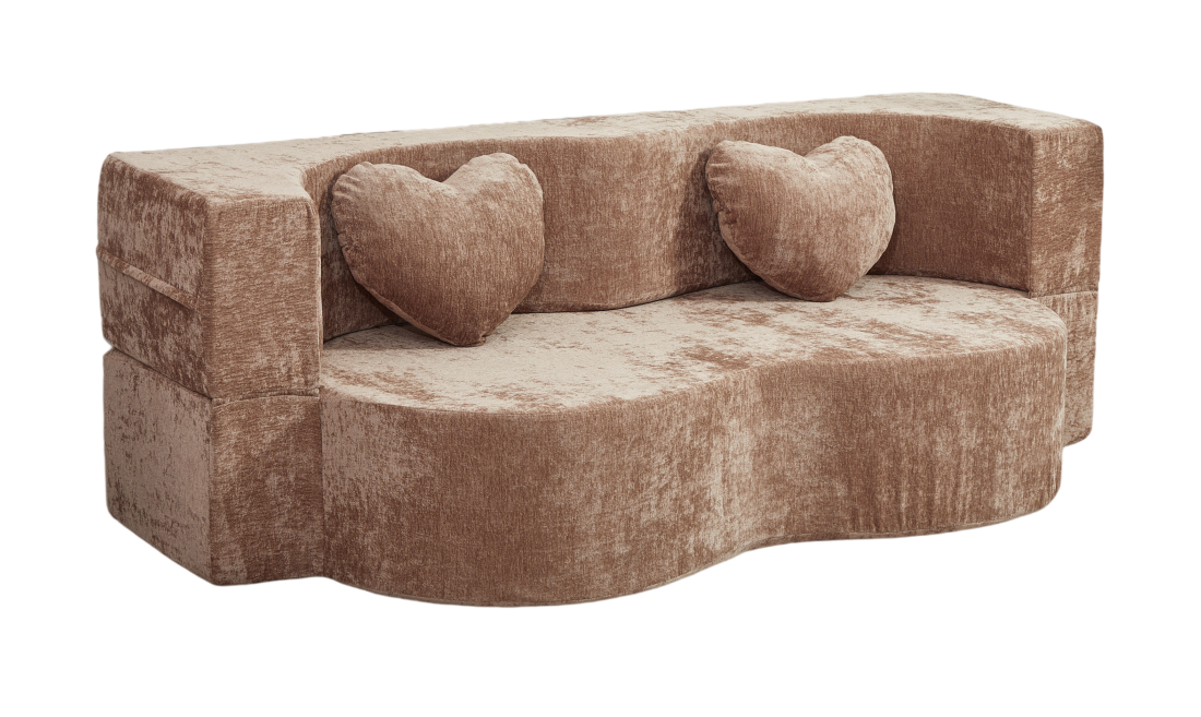 Compressed Peanut Sofa Bed 78.7" - Chenille - W5502P516739