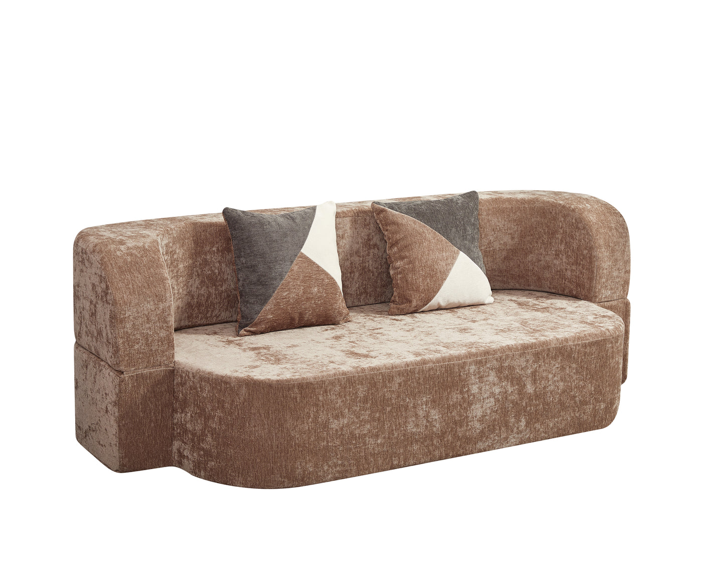 Compressed Eggshell Sofa Bed 78.7" - Chenille - W5502P516746